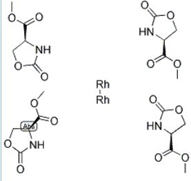 二铑催化剂四(2-唑烷酮-4(S)甲酸甲酯),乙腈(1:2)络合物
